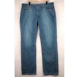 Levi Strauss 505 Regular Fit Jeans Mens Blue Denim Size W42 L36